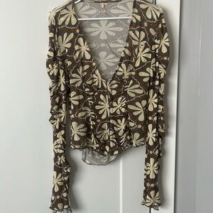 FREE PEOPLE Through the Meadow Top. Size Medium
